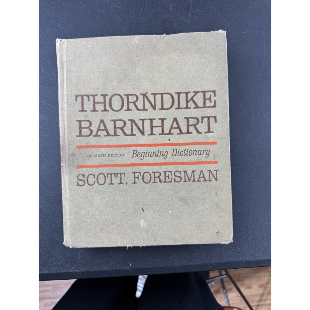 Vintage Book - 1972 Thorndike Barnhart Dictionary 7th Ed. Beginning Dictionary